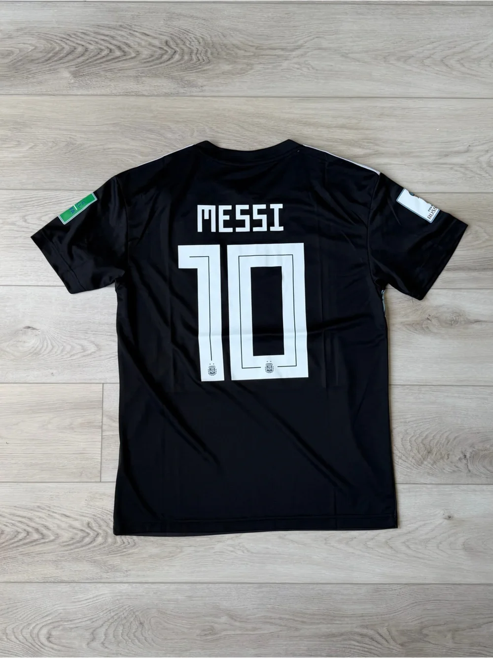 Adidas Argentina Lionel Messi #10 2018 FIFA World Cup Away Jersey Black Men’s M